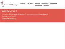 Tablet Screenshot of mv-dunningen.de